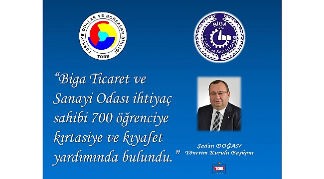 Biga TSO'dan eğitime katkı