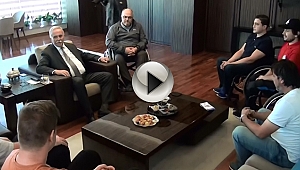 Çanakkale Boğazgücü Engelliler Spor Klubünden Başkan Gökhan'a Ziyaret