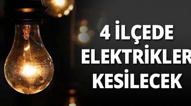Çanakkale'de 4 İlçe'de 17:00'a Kadar Elektrikler Kesik...