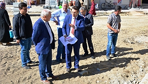 Lapseki'de 15 Temmuz Şehitler Meydanı çalışmaları başladı