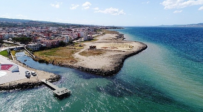 Lapseki'de kordon düzenleme çalışmaları