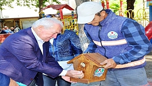 Lapseki'de kuşlar yuvasız kalmasın projesi