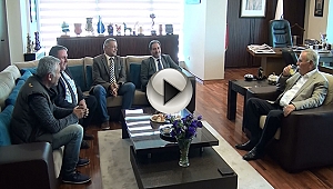 Sendikalardan Başkan Gökhan'a Destek Ziyareti