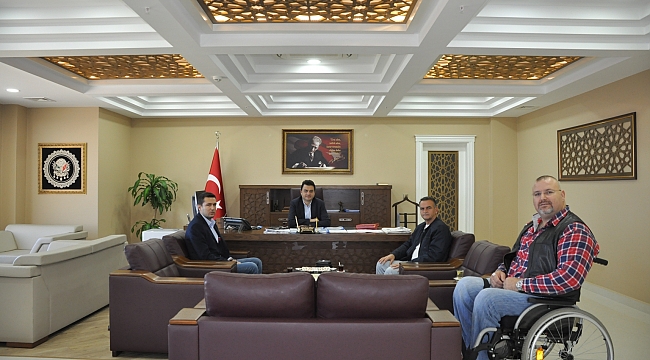 Truva Engelli Engelsiz Spor Kulübü,İl Özel İdaresi Genel Sekreterini Ziyaret Etti...