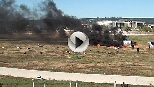 Uçak Kazası Tatbikatı Gerçeğini Aratmadı