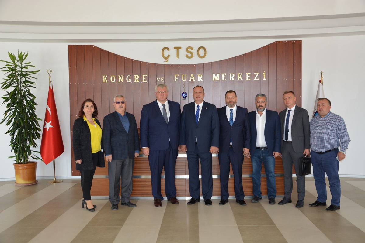 Ukrayna Ankara Büyükelçisi Andrii Sybiha ve Beraberindeki Heyet Çtso Yönetim Kurulunu Ziyaret Etti