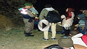 Çanakkale'de 48 kaçak göçmen yakalandı...