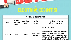Çanakkale'de Elektrik Kesintisi!!! İşte O Mahalle ve Sokaklar...