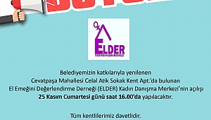 El Emeğini Değerlendirme Derneği(ELDER) Çanakkale'de Açılıyor...
