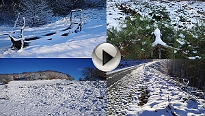  Lapseki'de Kar Kalınlığı Yer Yer 15 Santime Kadar Ulaştı...