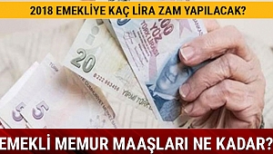 2018'de emekli maaşına ne kadar zam gelecek?