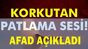 Afad'tan Ses ile ilgili ilk açıklama...