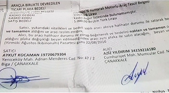 Aykut Kocaman Biga'da Aziz Yıldırıma Araba Satarsa