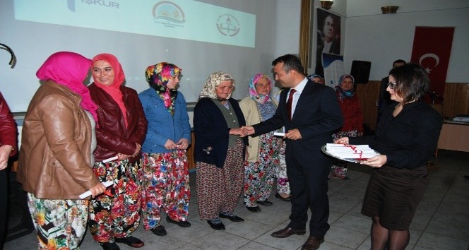 Bayramiç'te çiftçiler sertifika aldı