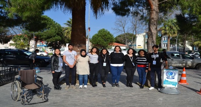 Biga'da engelli parkuru ile farkındalık