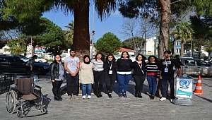 Biga'da engelli parkuru ile farkındalık
