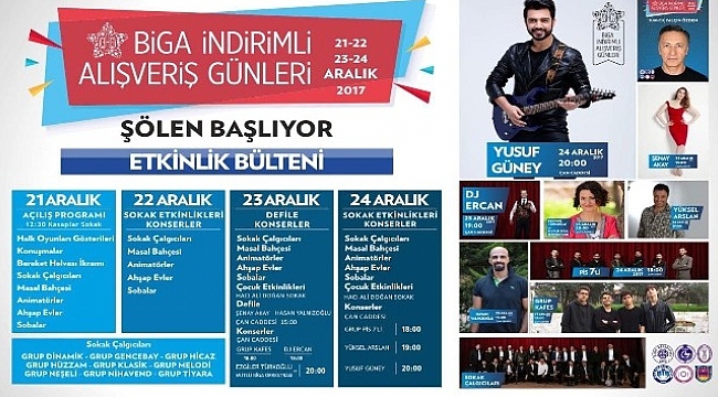 Biga'da indirimli alışveriş heyecanı başlıyor