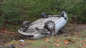 Çan - Yenice Karayolunda kaza: 1 yaralı