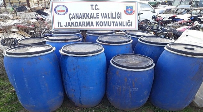 Çanakkale'de kaçak içki operasyonu
