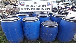 Çanakkale'de kaçak içki operasyonu