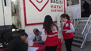 Kan Bağışı Tır'ında iki günde 111 ünite kan bağışı yapıldı ..!