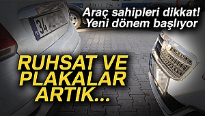 Ruhsat Ve Plaka İşlemleri Artık Tek Adreste