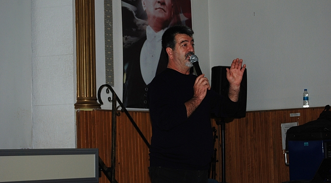 Ünlü oyuncu İğdigül, Bayramiç'te öğrencilere seminer verdi