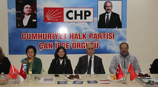 Başkan Gökhan'dan CHP Çan İlçe Başkanlığına tebrik ziyareti