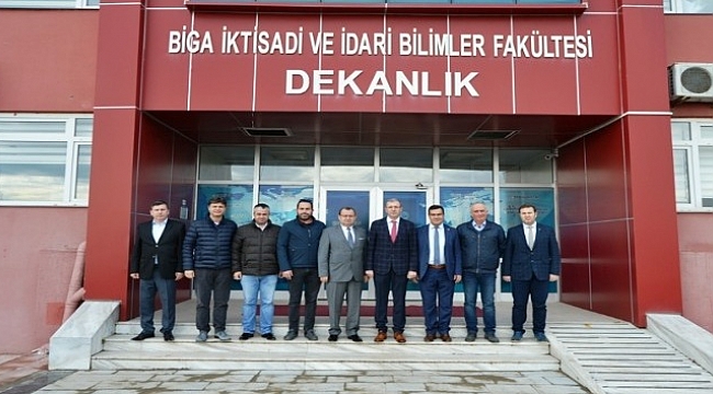 Biga TSO'dan Prof. Dr. Bünyamin Bacak'a ziyaret