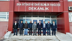 Biga TSO'dan Prof. Dr. Bünyamin Bacak'a ziyaret