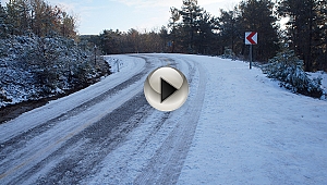 Çanakkale'de kar yağışı