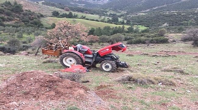 Çanakkale'de traktör devrildi: 1 ölü, 1 yaralı