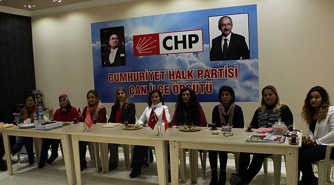 Chp Çan İlçe Kadın Kolları Seçimi Yapıldı