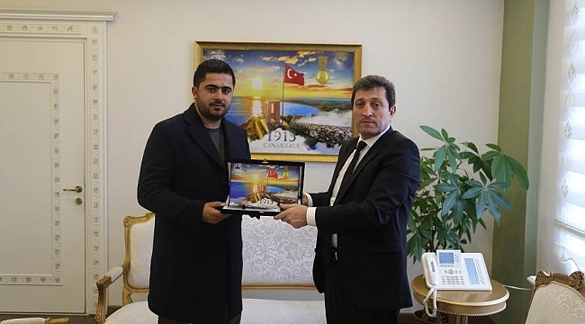 Gökçeada AK Parti İlçe Başkanından Vali Orhan Tavlı'ya Ziyaret