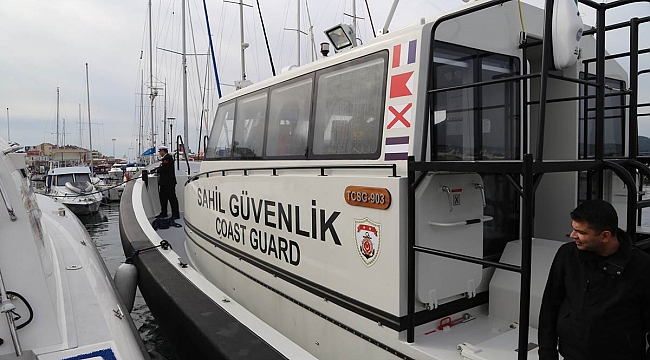 Gökçeada'ya Yeni Sahil Güvenlik Arama Kurtarma Botu