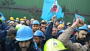 Metal işçileri %25 zammı konfeti patlatarak kutladı