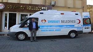 Umurbey Belediyesi Hasta Nakil Ambulansı 15 ayda 200 hasta taşıdı