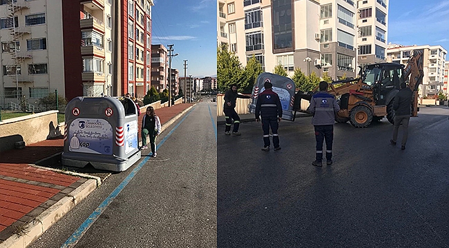 Yerüstü Çöp Konteynerleri Çalışmaları Devam Ediyor…