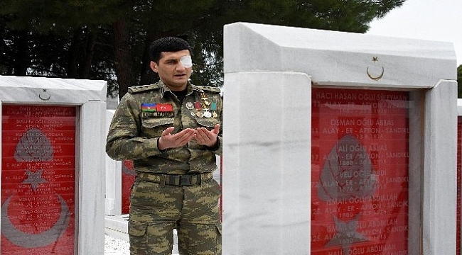 Azerbaycanlı gaziden Afrin'deki Mehmetçiğe destek
