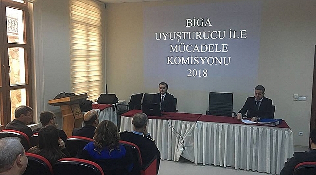 Biga'da "Uyuşturucu İle Mücadele" toplantısı yapıldı