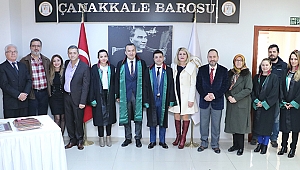 Çanakkale Barosu'nda ruhsat töreni