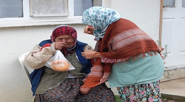 Felçli kadın yangından son anda kurtarıldı