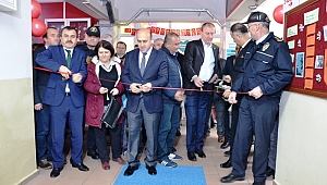  Şehit Polis Ercan Yaz adına kütüphane açıldı