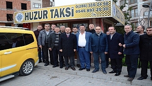 Turan, taksicilerle bir araya geldi