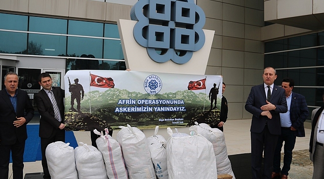 'Zeytin Dalı Harekatı'na Biga'dan Destek