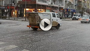 Aniden Bastıran Dolu,Çanakkale'de Etkili Oldu