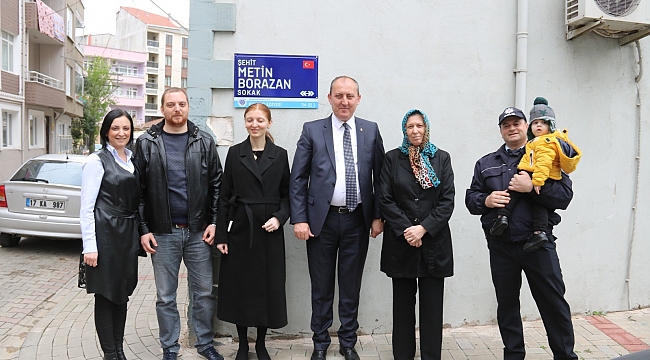 Biga'da Şehit Metin Borazan'ın ismi sokağa verildi