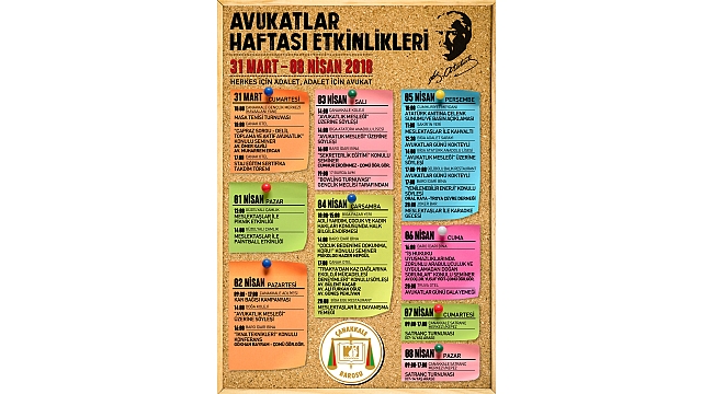 Çanakkale Barosu'dan 9 Günde 26 Etkinlik