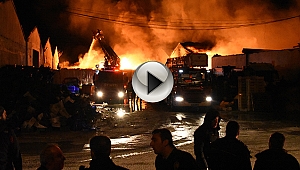 Çanakkale'de sebze halinde büyük yangın