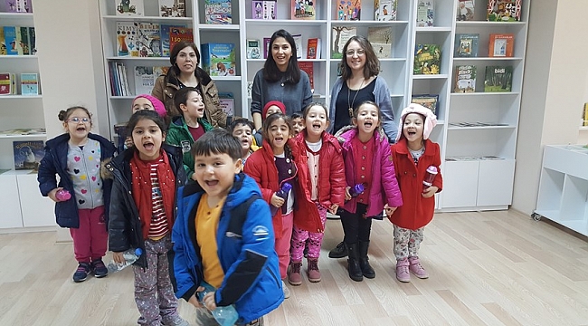Çocuk Kültür Evi Kütüphaneler Haftasında Arıburun İlkokulu Anasınıfını Ağırladı